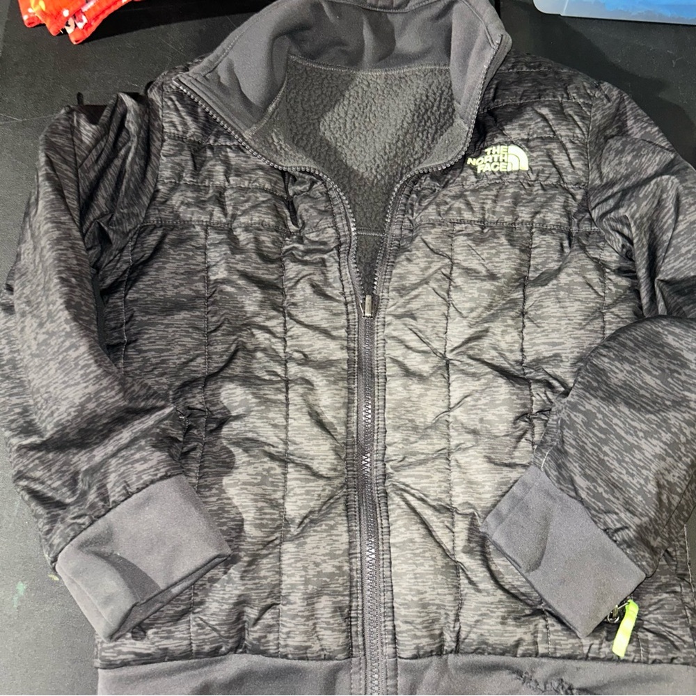 The North Face Kids Charcoal Puffer Jacket